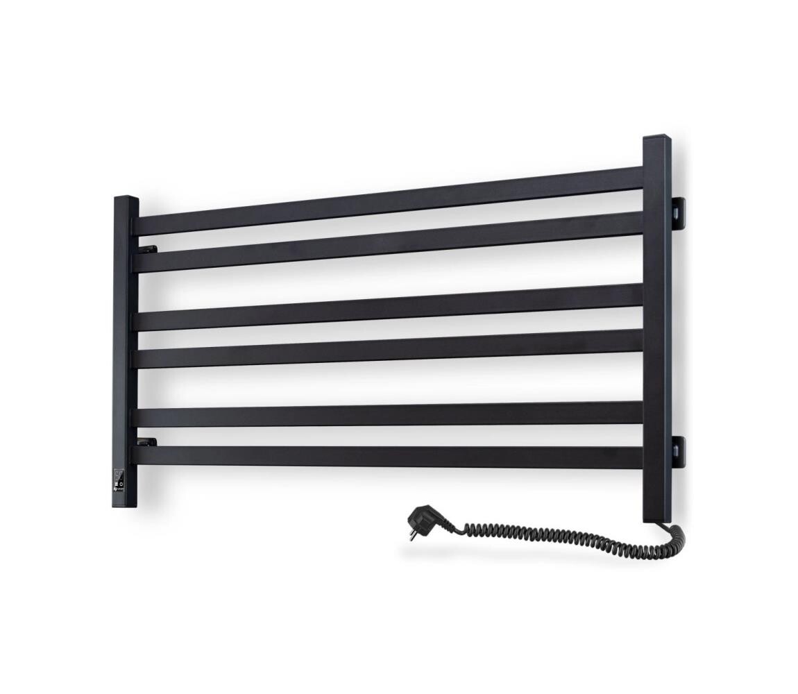 Navin Koupelnový žebříkový radiátor s term. AVANGARD 316W/230V 50,6cm IP44 černá pravá