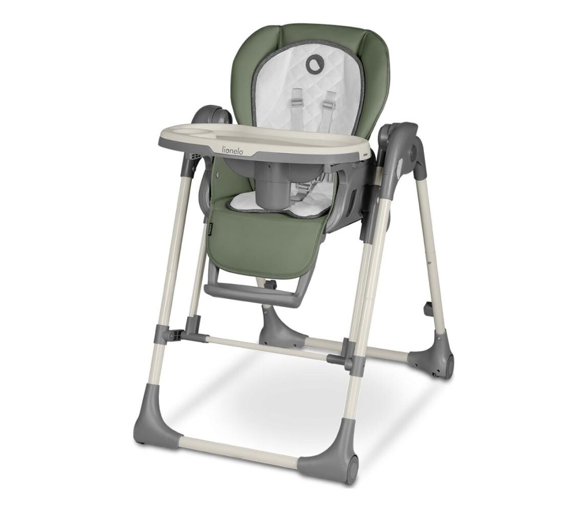 Lionelo Lionelo - Dětská jídelní židle LAURICE Green Olive