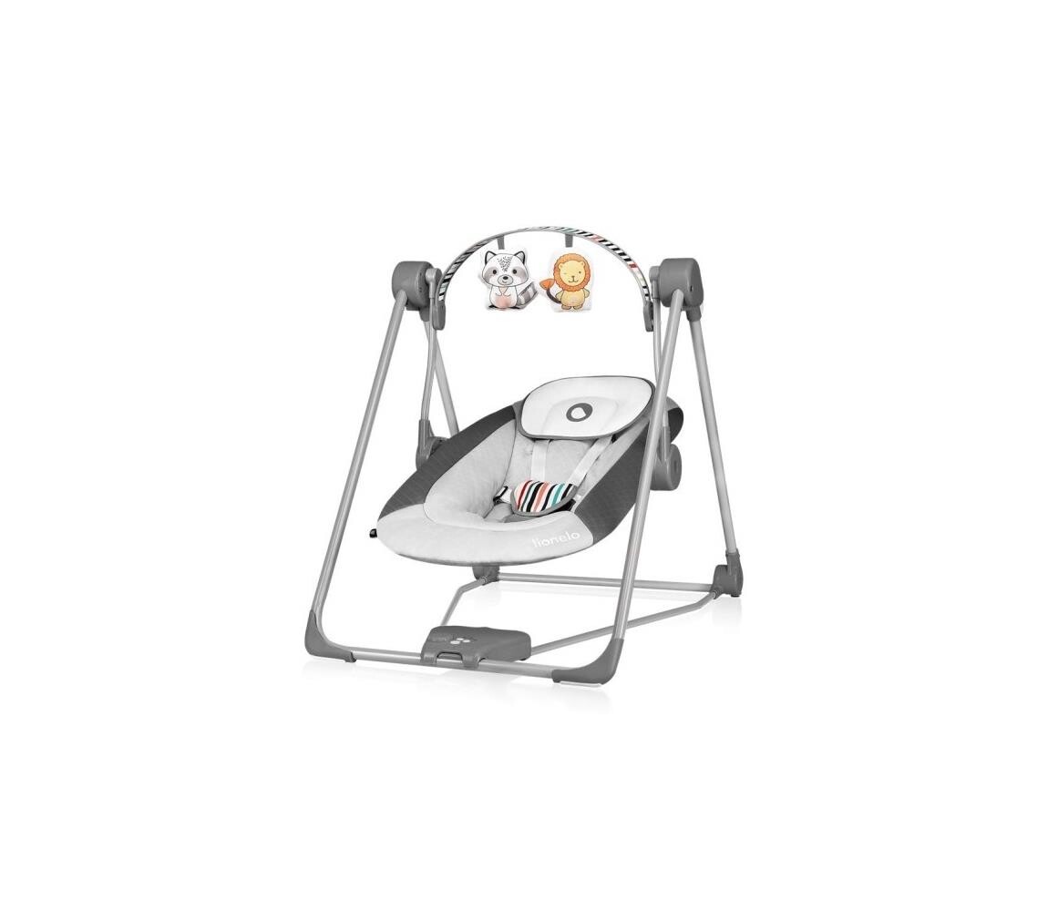 Lionelo Lionelo - Dětské houpátko OTTO 4xLR14 Cozy Grey
