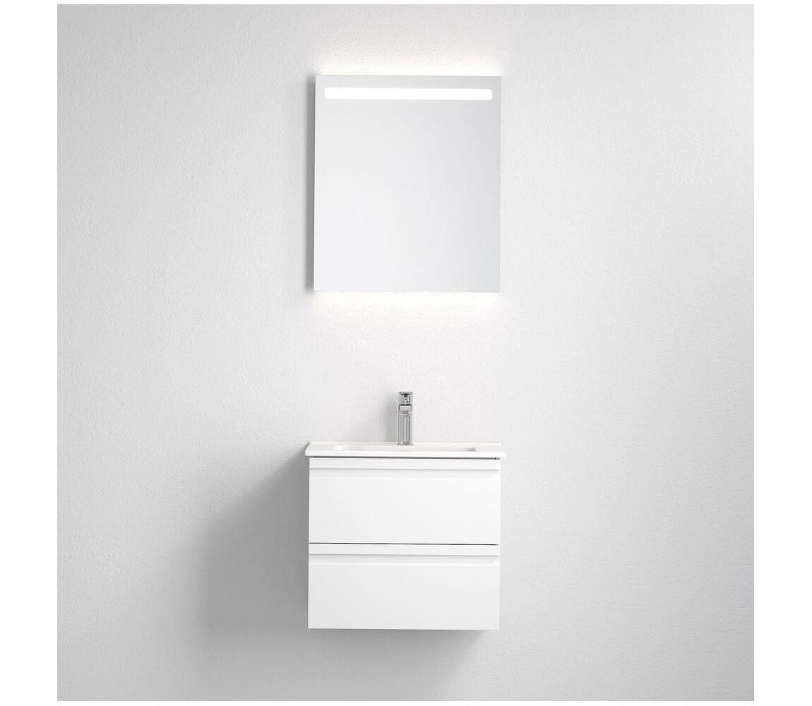BATH DELUXE Koupelnová skříňka s umyvadlem VIGO + LED zrcadlo LED/10W/230V IP44 bílá