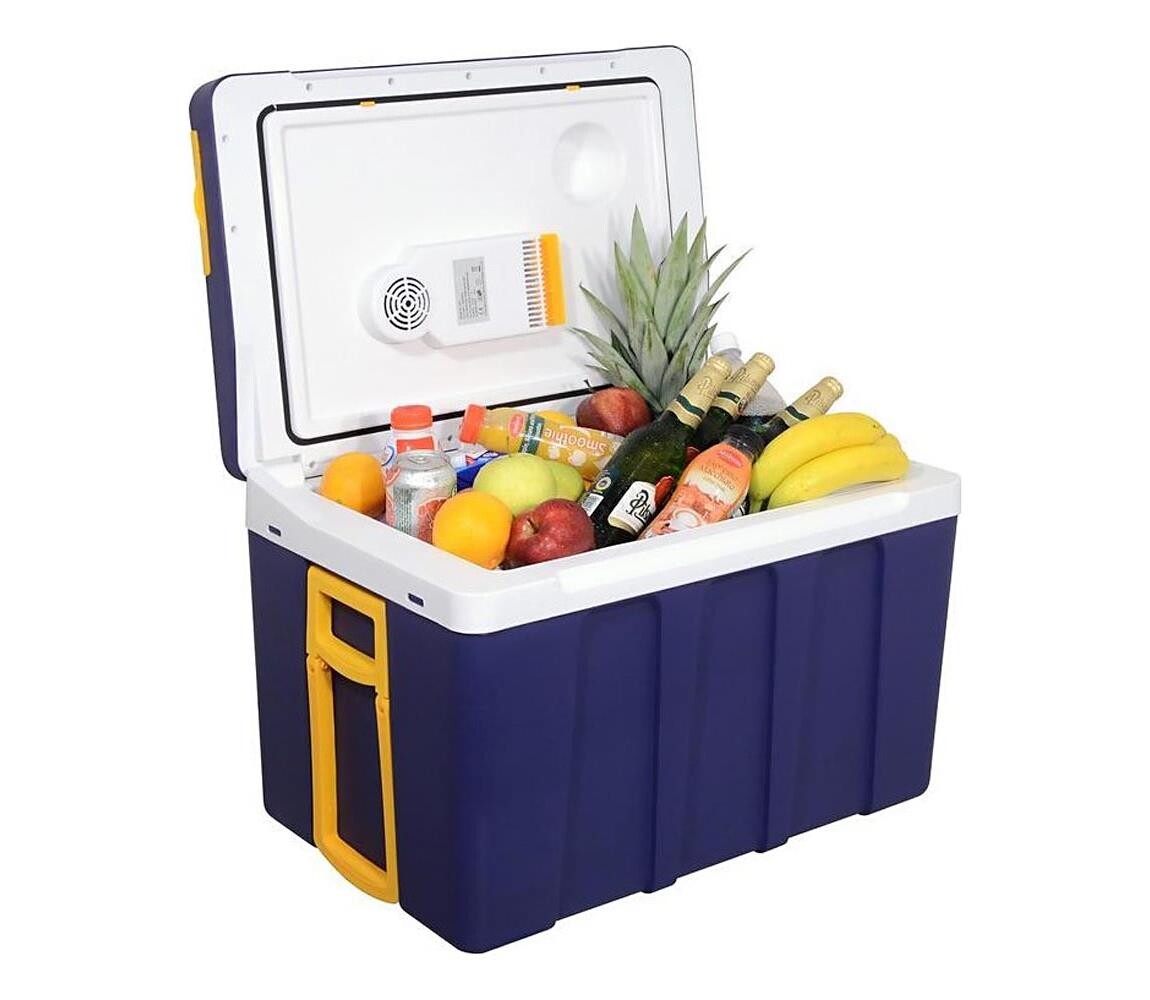 Chladící box pojízdný 60W/230/12V 50 l modrá/žlutá