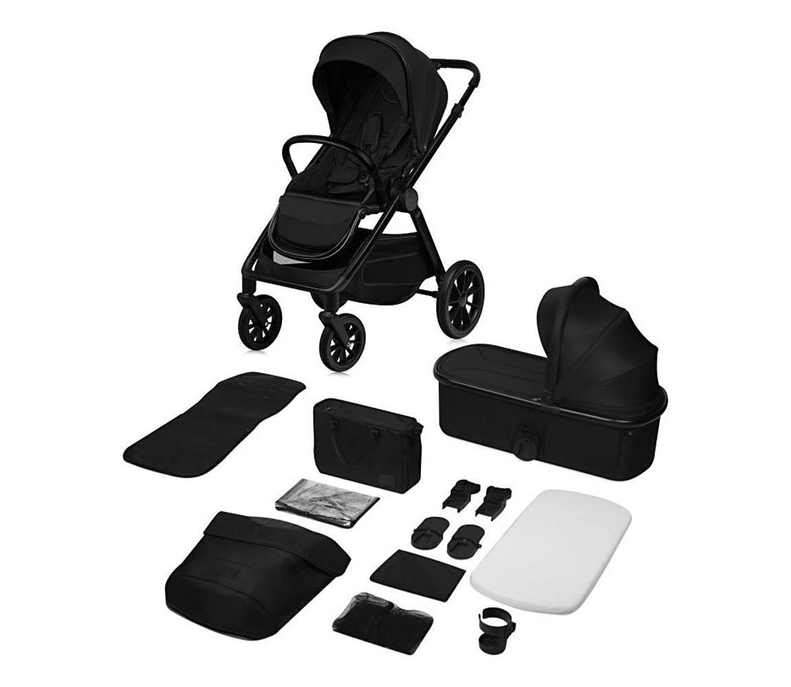 Lionelo Lionelo - Kombinovaný kočárek 2v1 LAYLA Black Onyx