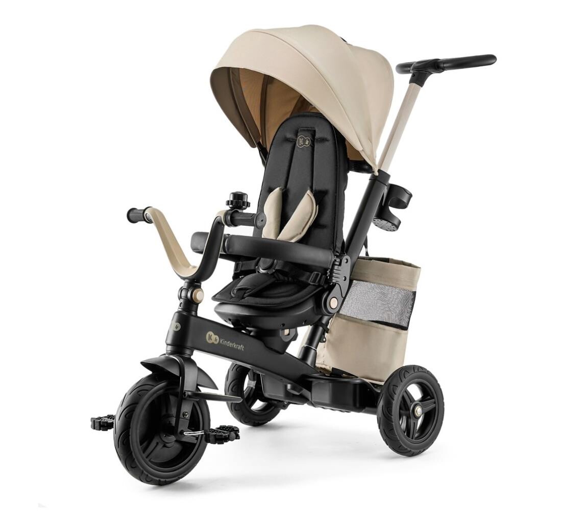 Kinderkraft KINDERKRAFT - Dětská tříkolka 5v1 EASYTWIST béžová