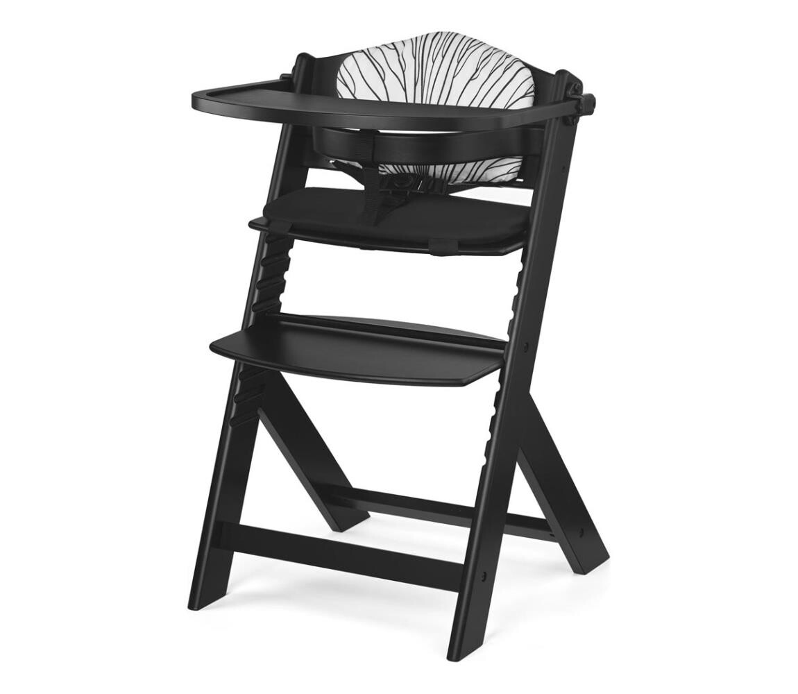 Kinderkraft KINDERKRAFT - Dětská jídelní židle ENOCK Premium s polstrováním černá