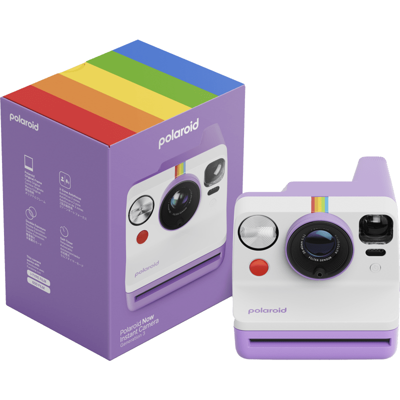 POLAROID NOW Gen3 E-Box fialový