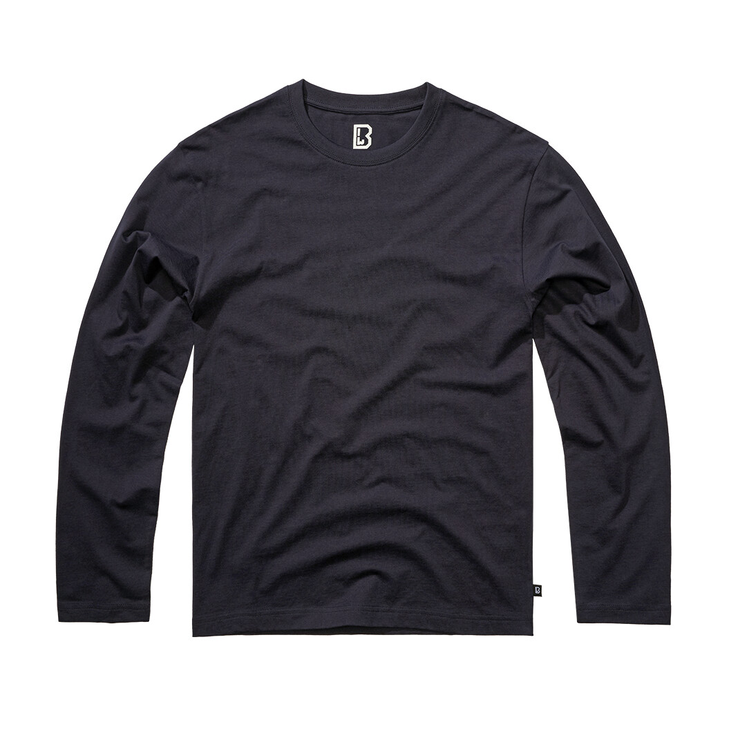 Triko s dlouhým rukávem Brandit Premium Longsleeve - navy, S