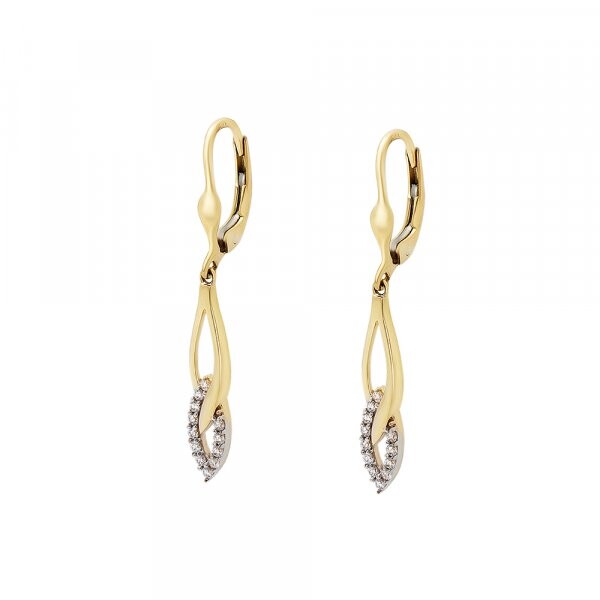 Náušnice se syntetickými kameny 236-087-001734 2.95g