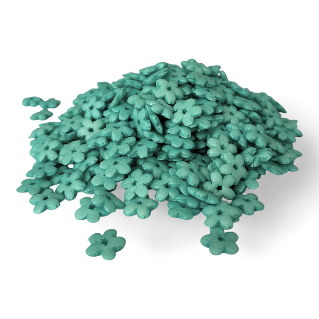 Hospodyňkám.cz Cukrové Kvítky perleťově modré 25g