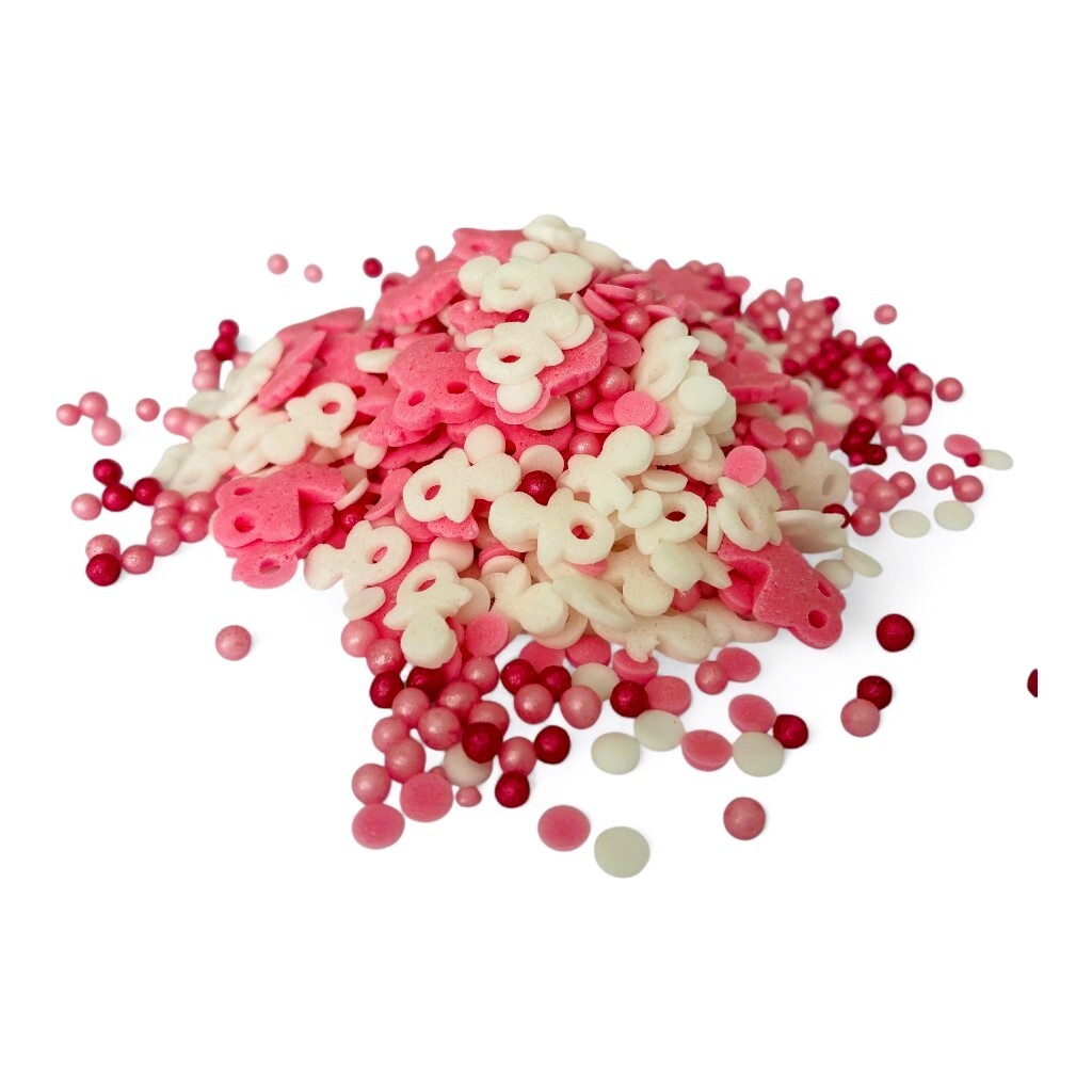 Hospodyňkám.cz Cukrový Baby Mix Růžový 30g