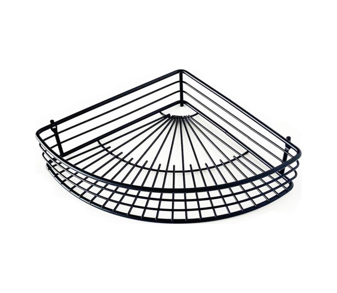 UTC Rohová police do sprchy 22,7x31,5 cm černá