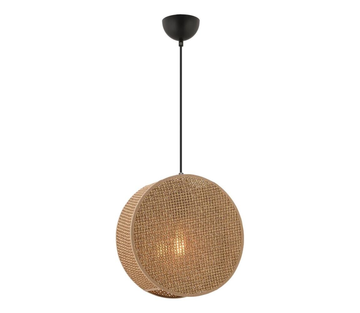 Lustr na lanku BIG DRUM 1xE27/60W/230V hnědá