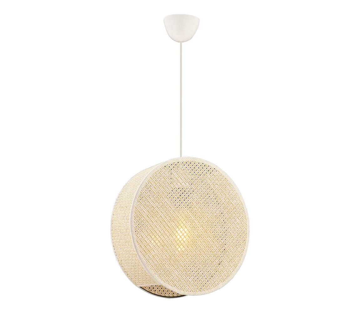 Lustr na lanku BIG DRUM 1xE27/60W/230V krémová