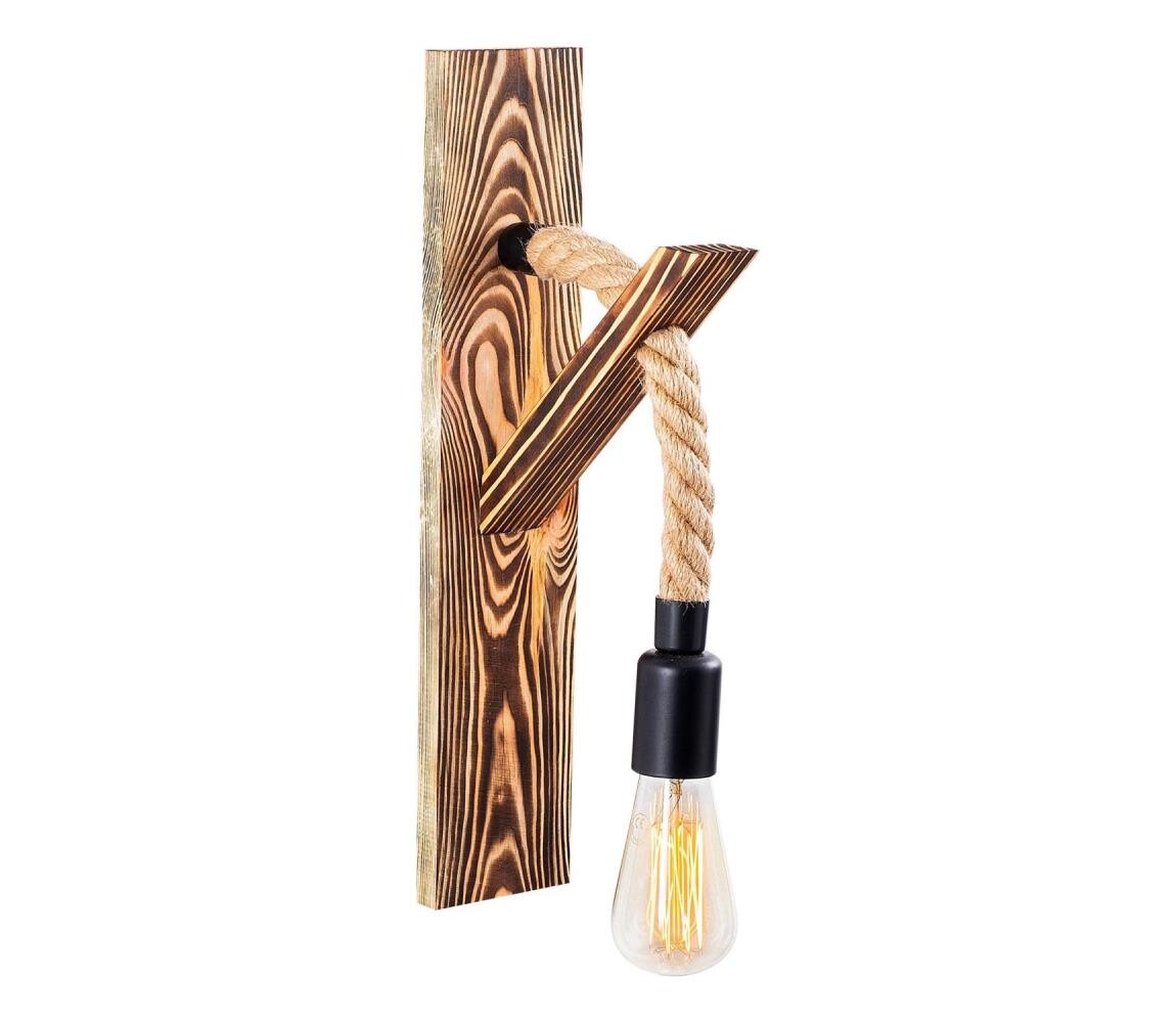 Nástěnné svítidlo EREBOS 1xE27/40W/230V hnědá