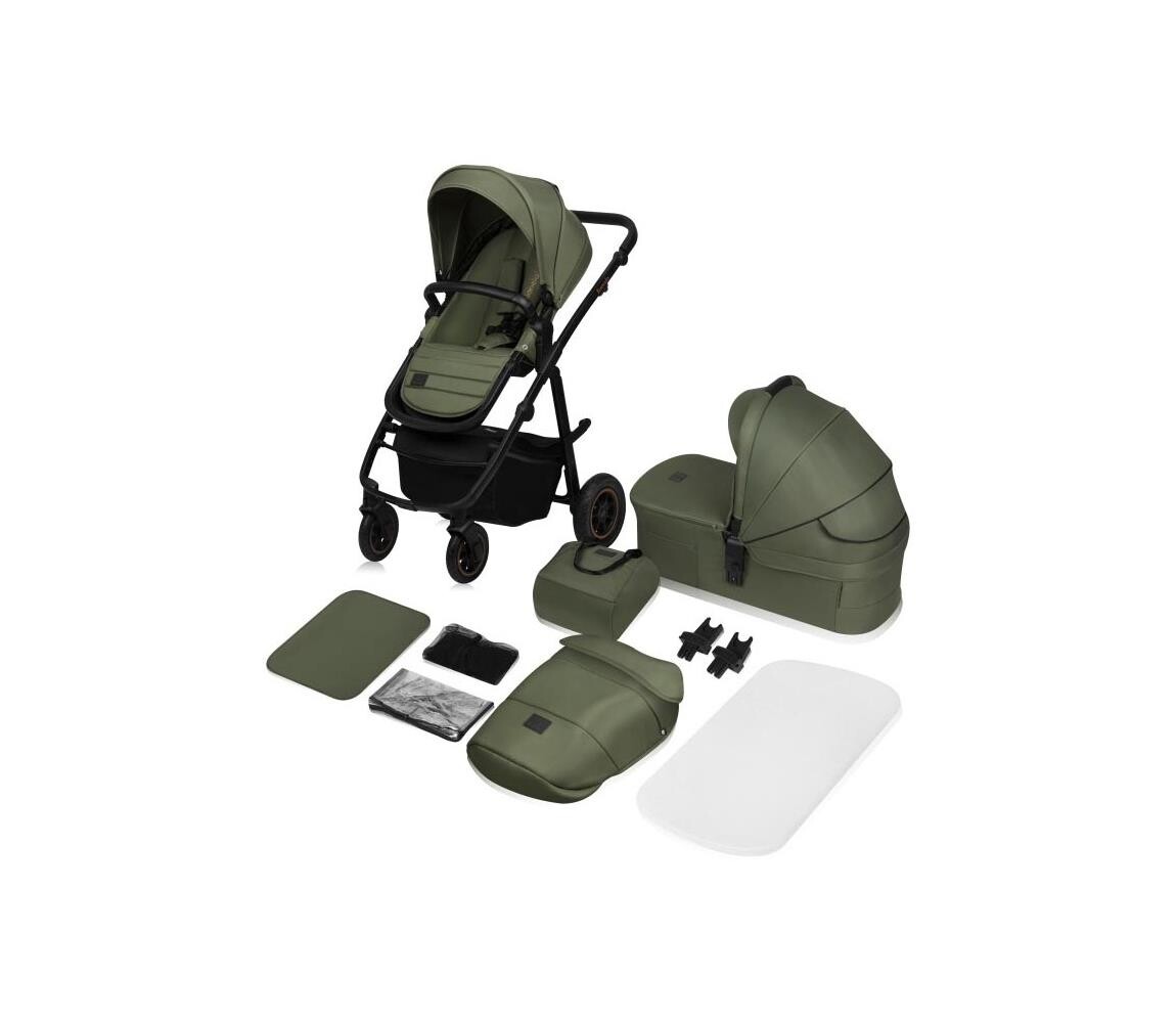 Lionelo Lionelo - Kombinovaný kočárek 2v1 AMBER PLUS Green Forest