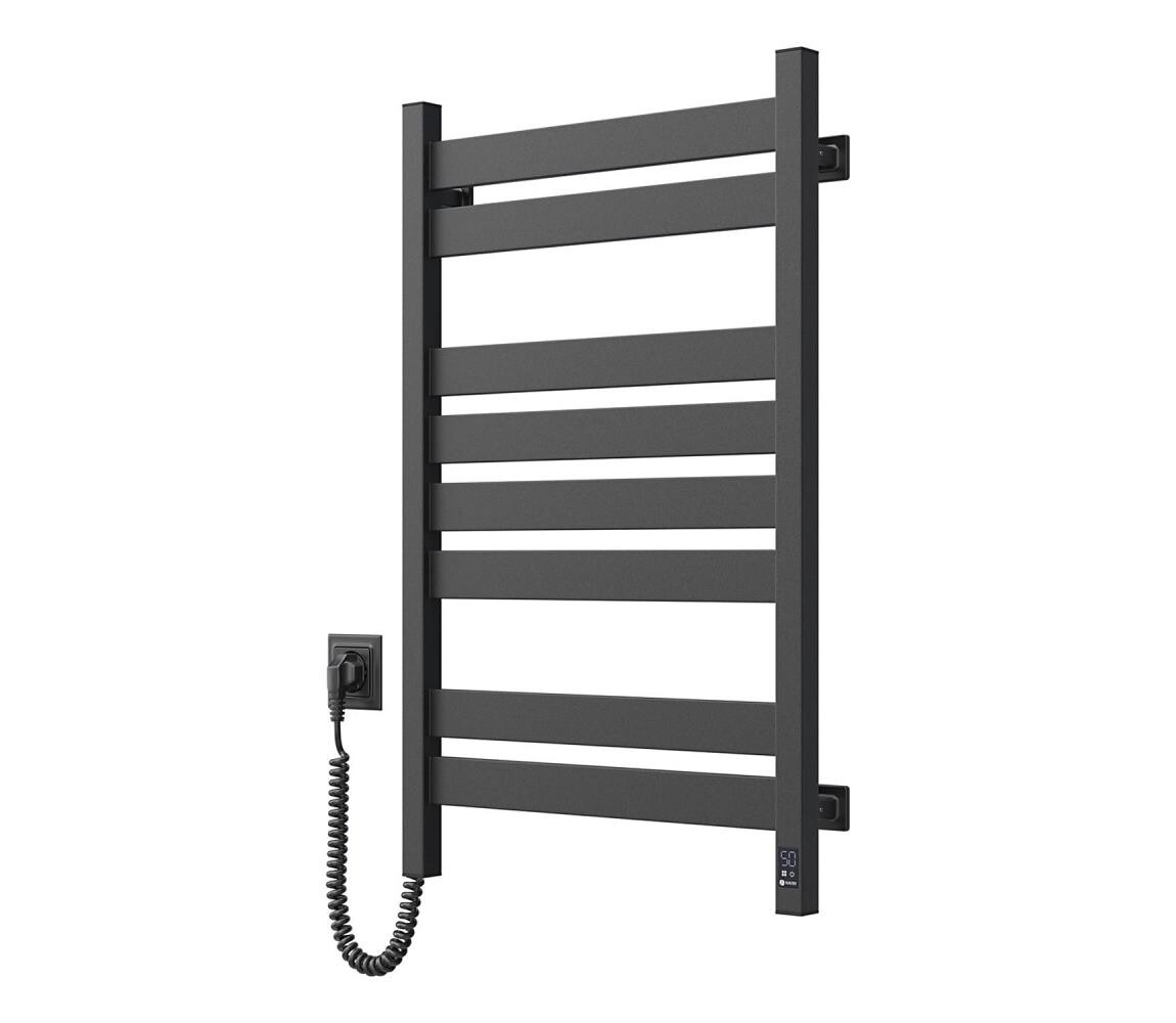 Navin Koupelnový žebříkový radiátor s term. LARGO 432W/230V 80,6 cm IP44 černá levá