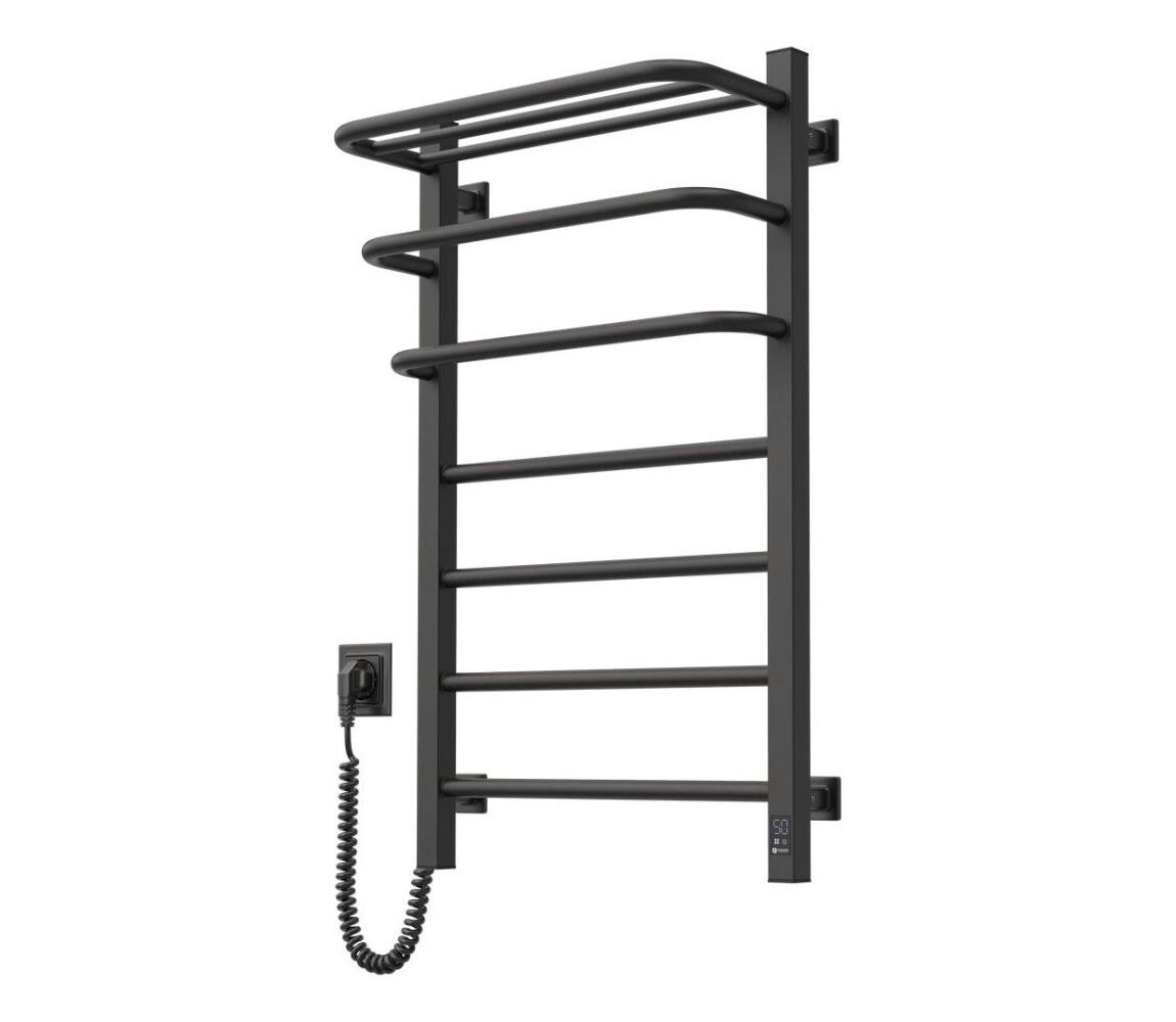 Navin Koupel. elektrický radiátor s term. FORTIS 350W/230V 80,6 cm IP44 černá levá