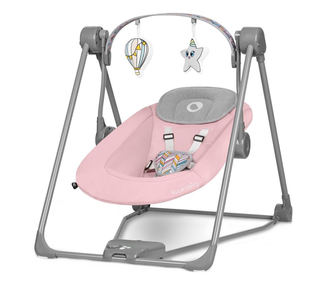 Lionelo Lionelo - Dětské houpátko OTTO 4xLR14 Pink Baby