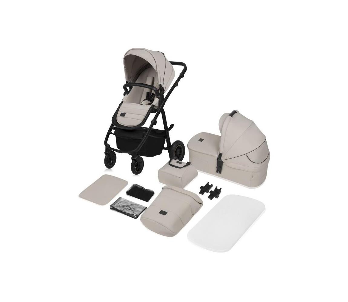 Lionelo Lionelo - Kombinovaný kočárek 2v1 AMBER PLUS Beige Sand