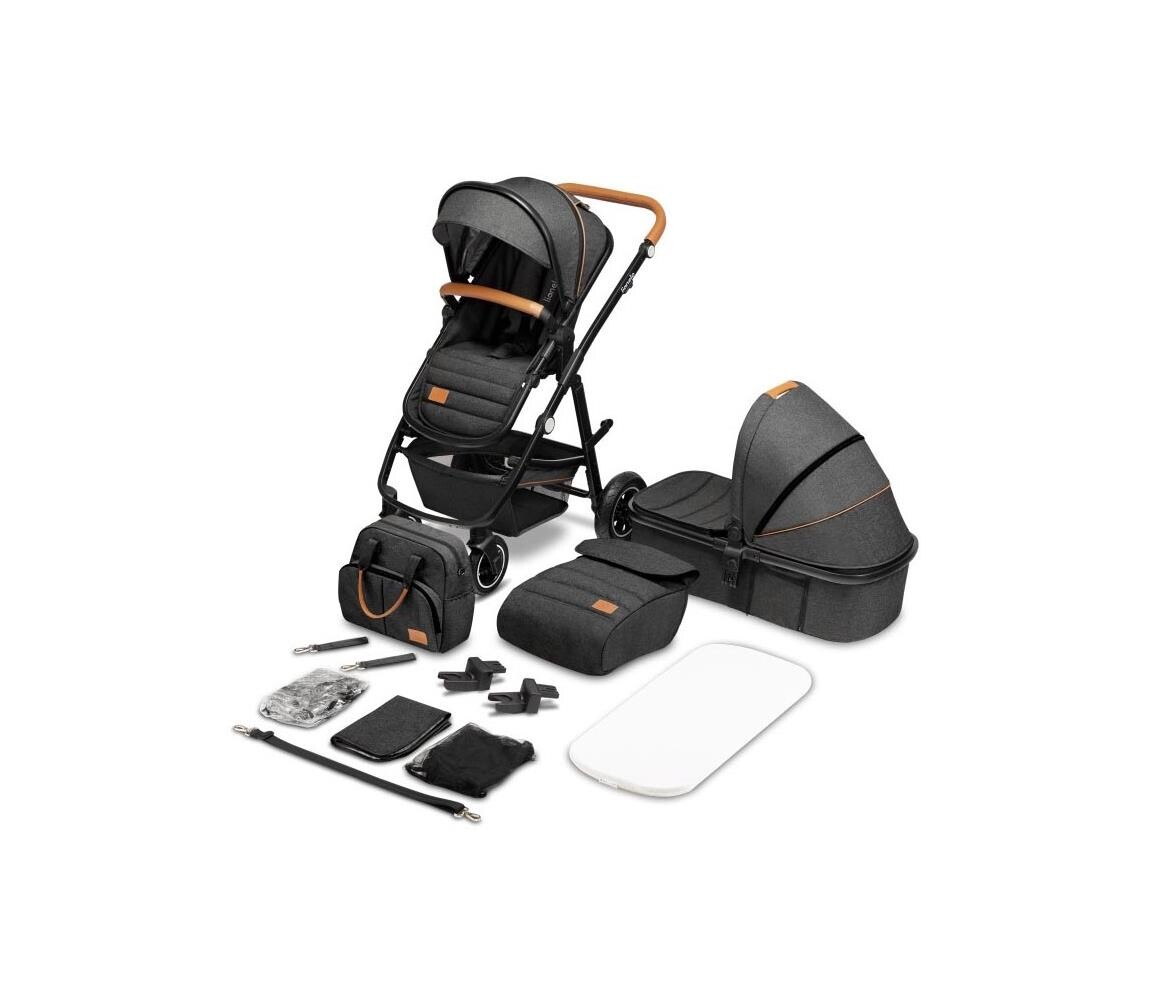 Lionelo Lionelo - Kombinovaný kočárek 2v1 AMBER Grey Graphite