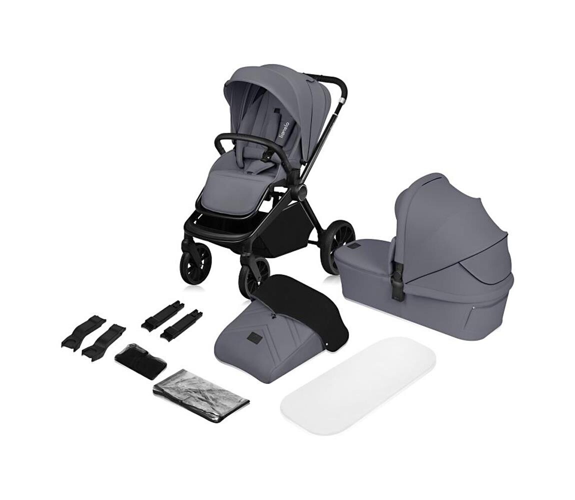 Lionelo Lionelo - Kombinovaný kočárek 2v1 MIKA PLUS Grey Stone