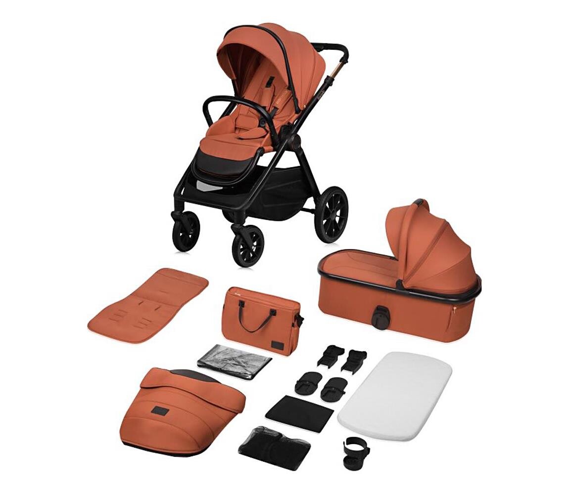 Lionelo Lionelo - Kombinovaný kočárek 2v1 LAYLA Brown Rust
