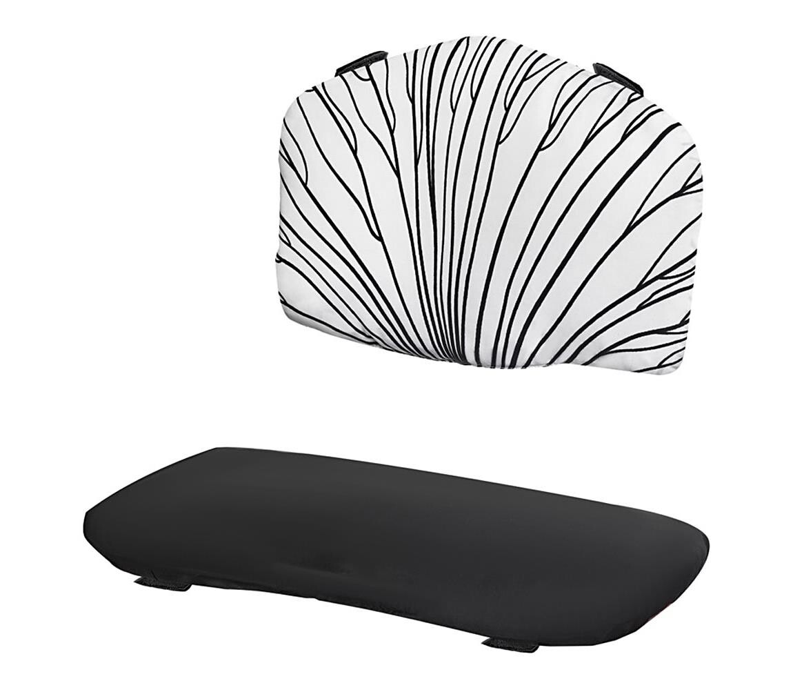 Kinderkraft KINDERKRAFT - Polstrování pro dětskou jídelní židli ENOCK černá/bílá