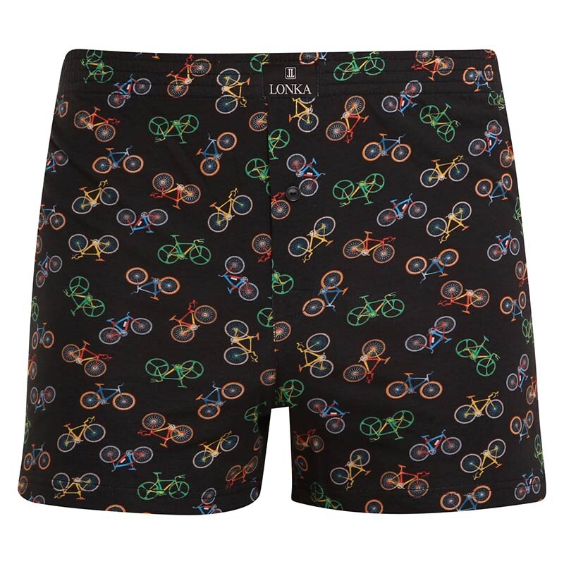 Pánské trenky Lonka vícebarevné (Karlos - bike/black) XL, trenýrky