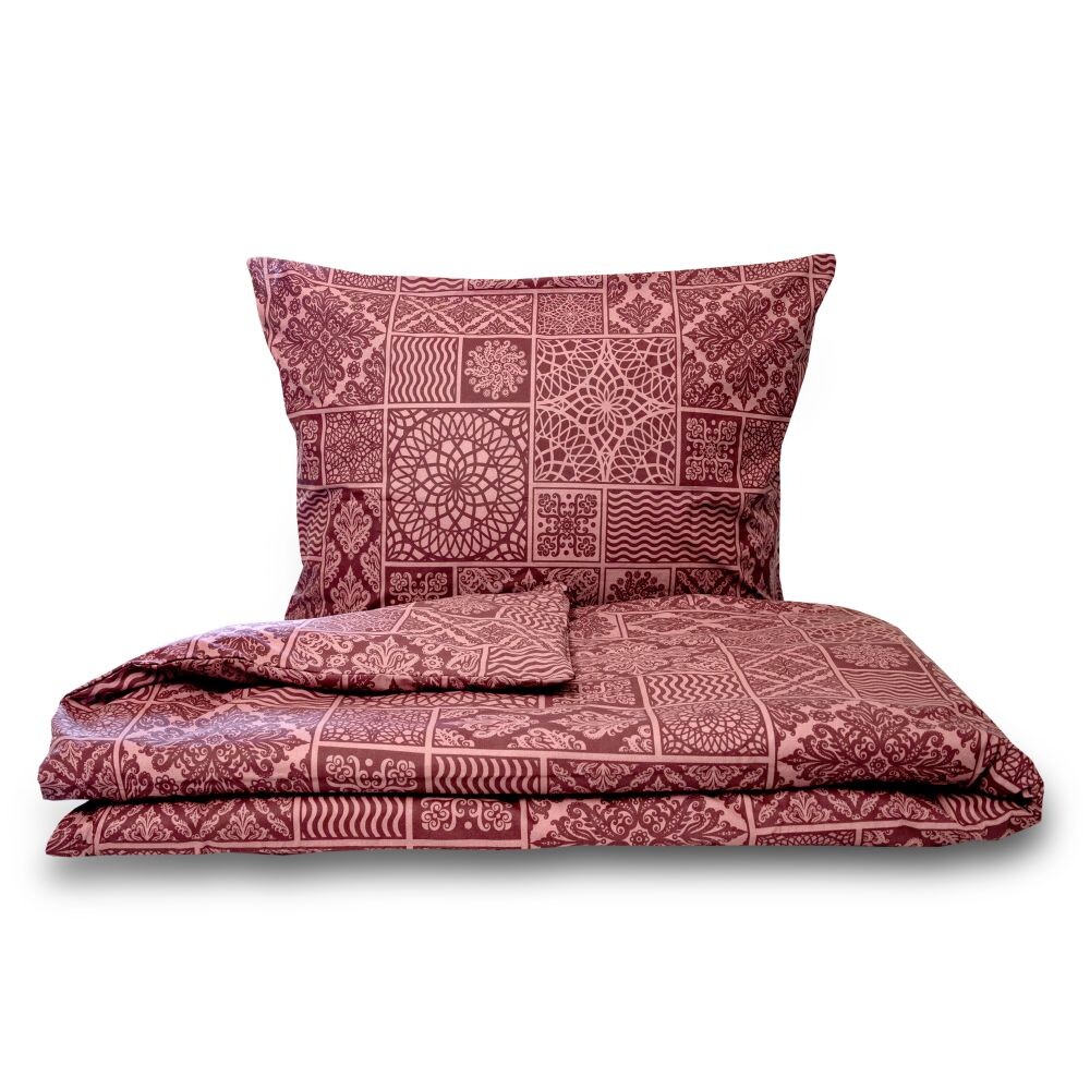 Kvalitex Bavlněné povlečení 140x200 + 70x90 cm - TOKYO vínové