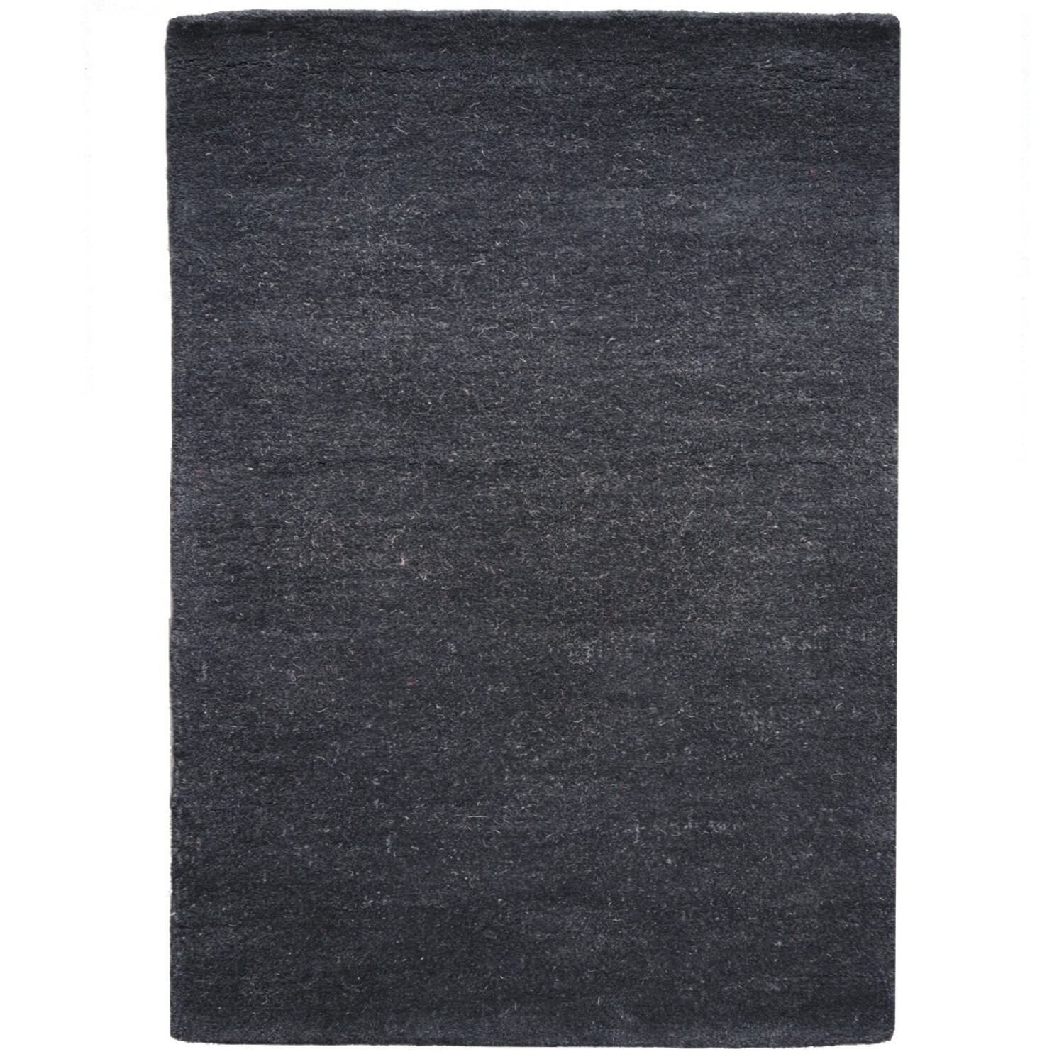 Ručně všívaný kusový koberec Asra wool černá, 60x110, černá, ložnice, Tiwari Carpet