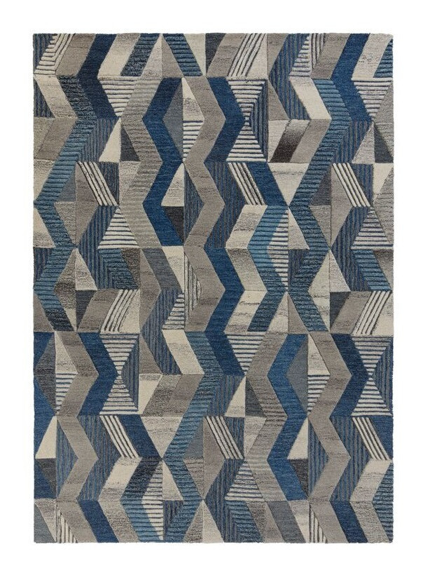 AKCE: 160x230 cm Kusový koberec Moda Asher Blue, modrá, chodba / předsíň, Flair Rugs