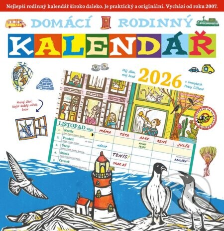 Domácí rodinný kalendář 2026 - Pavla Köpplová, Petra Cífková (ilustrátor)
