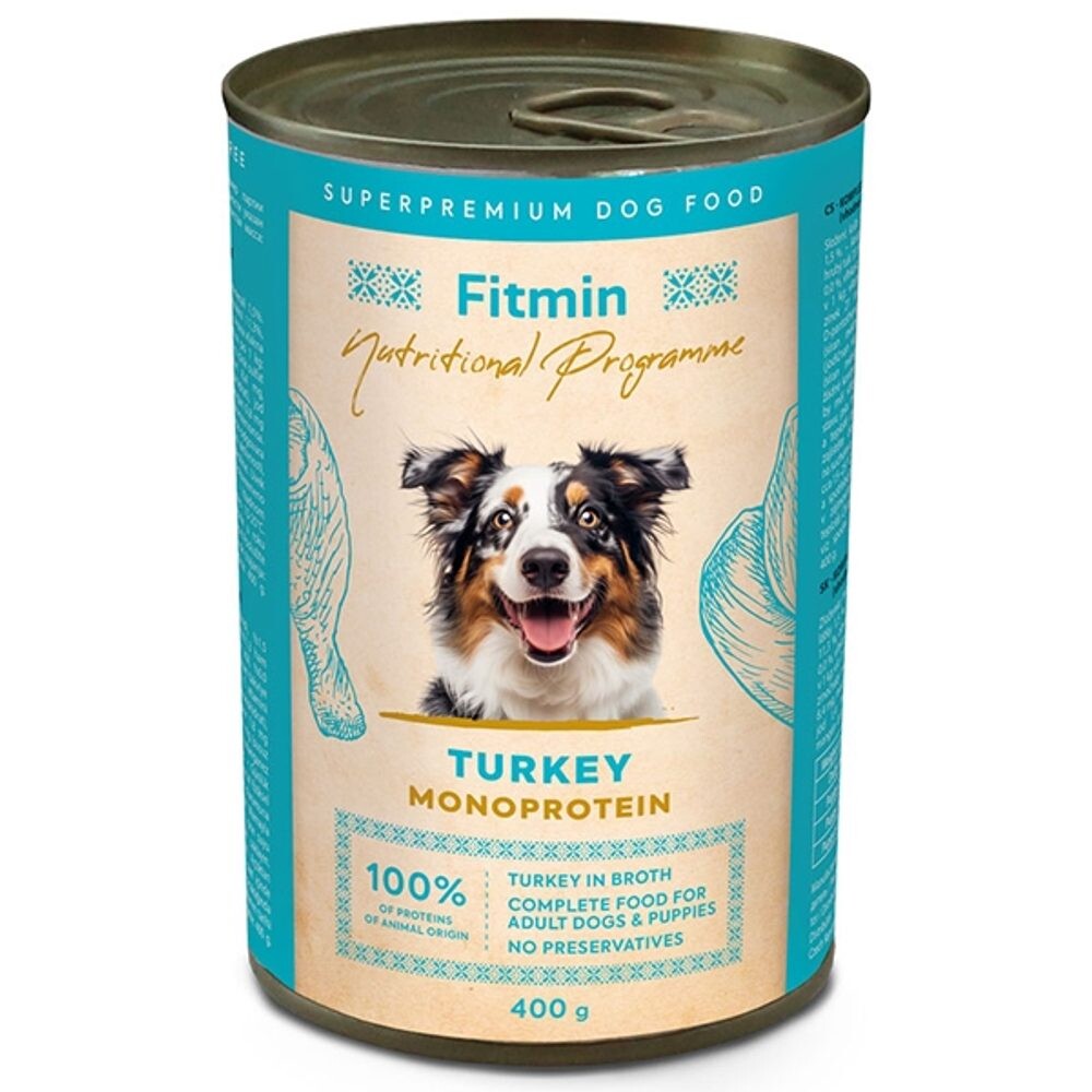 Fitmin Dog NP konzerva krůtí 400 g | Konzerva pro psy