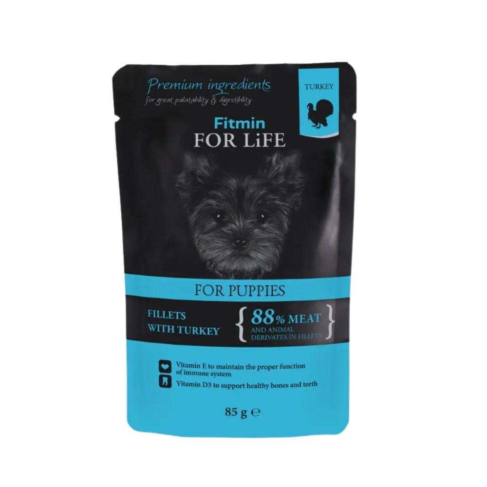 Fitmin Dog For Life kapsička Puppy Turkey in Gravy 85 g | Kapsička pro psy