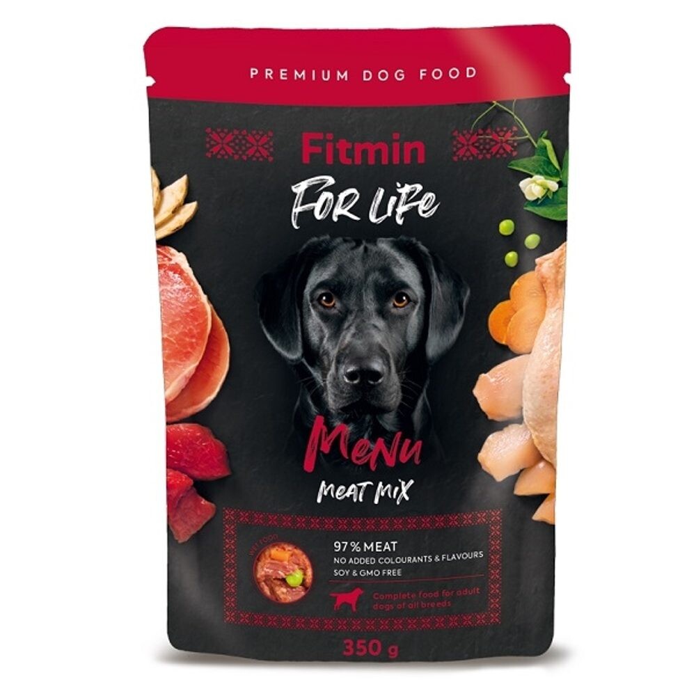 Fitmin Dog For Life Menu Meat Mix kapsička 350 g | Kapsička pro psy