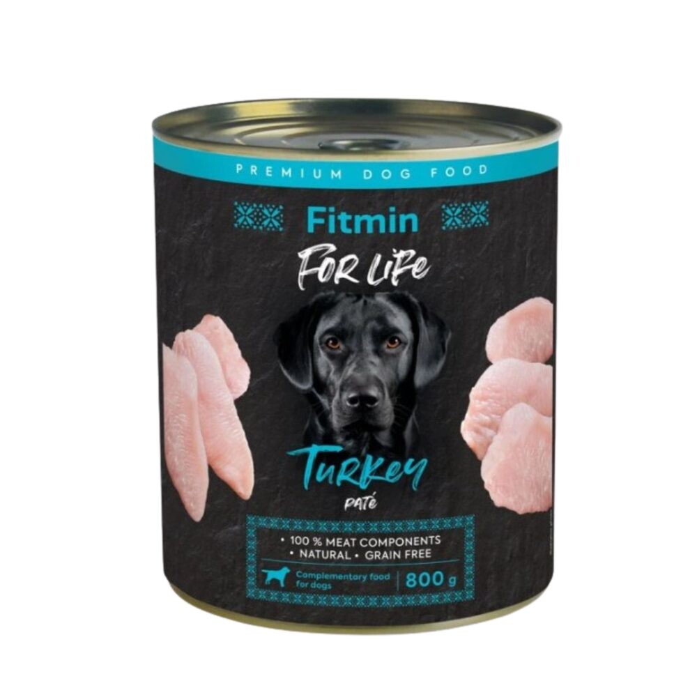Fitmin Dog For Life konzerva Turkey 800 g