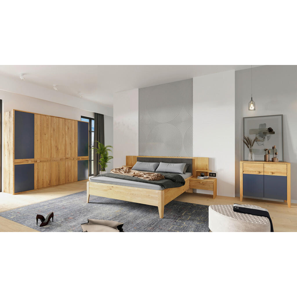 Linea Natura ŠATNÍ SKŘÍŇ, divoký dub, dub artisan, divoký dub, 256,8/225/58 cm