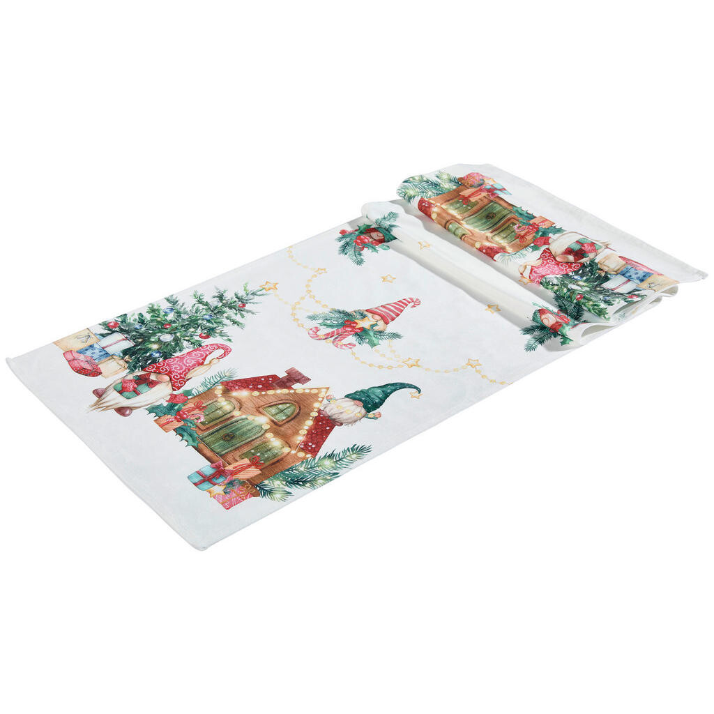 X-Mas BĚHOUN NA STŮL, 40/140 cm, vícebarevná