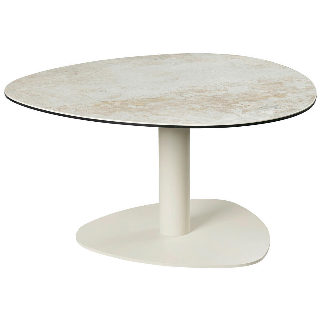 Emilio Belluti KONFERENČNÍ STOLEK, šedá, šedohnědá, kov, sklo, keramika, 74/74/38 cm