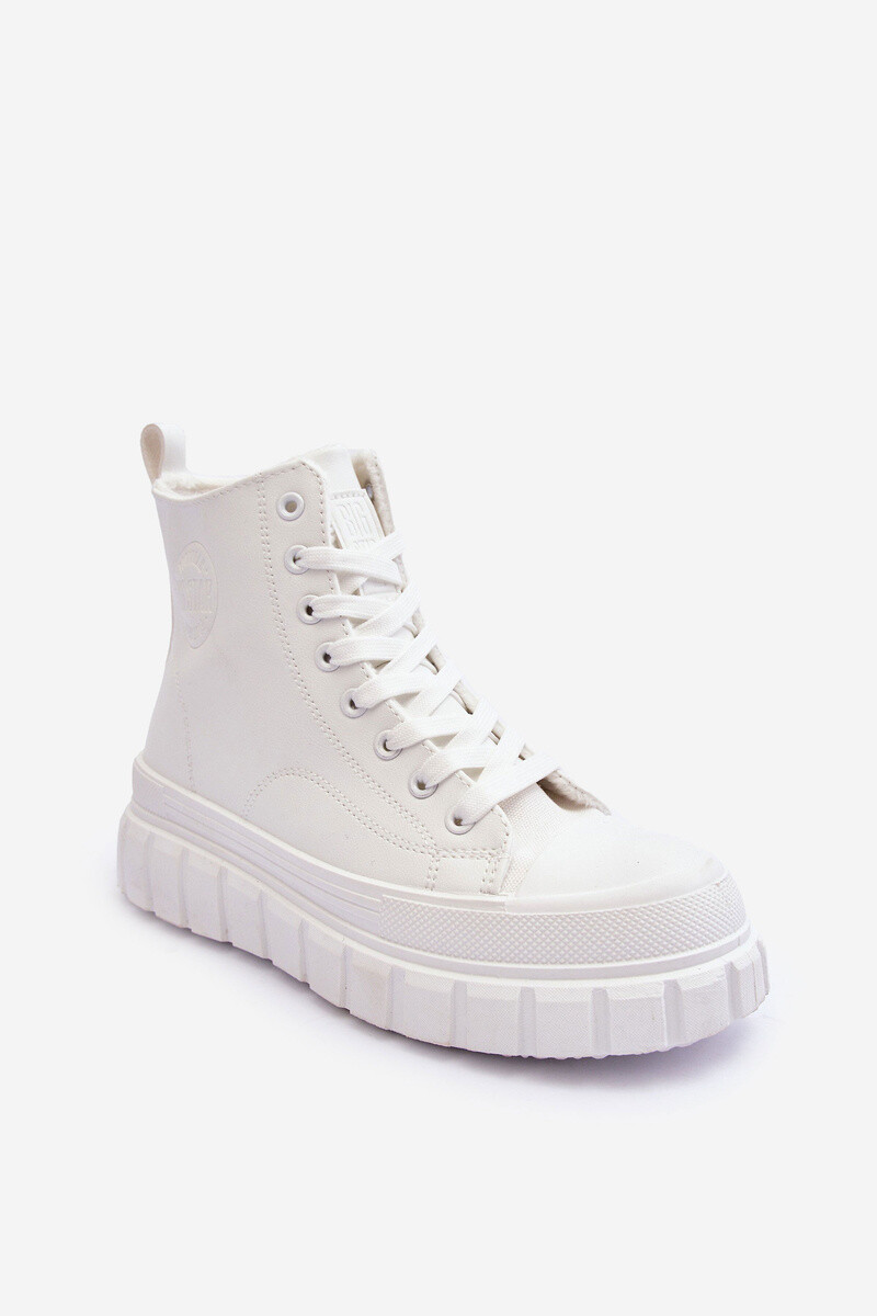 BIG STAR SHOES Ocieplané Kožené Tenisky Na Zip Big Star