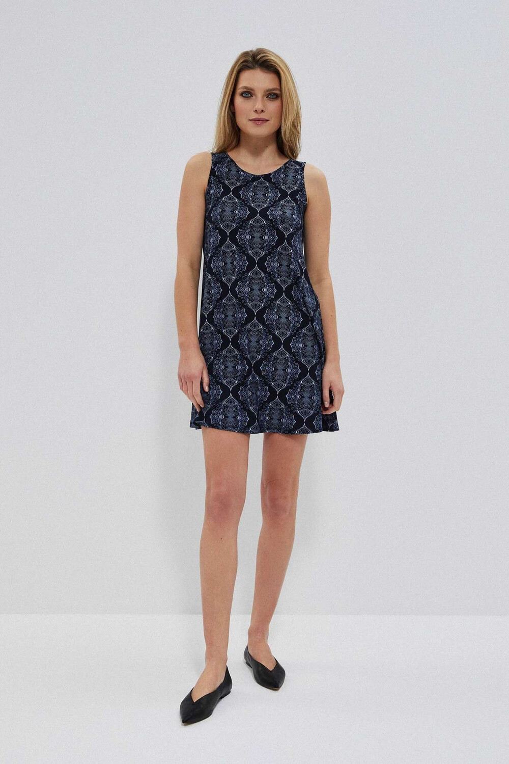 Marisse Summer Dress With Straps L-Su-3741 Navy