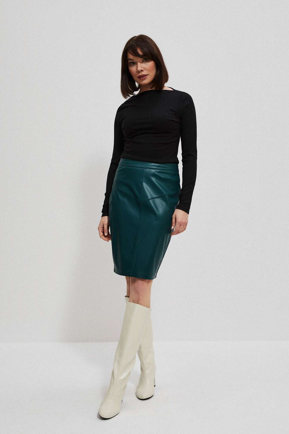 Marisse Skirt Z-Sc-3903 D.Green