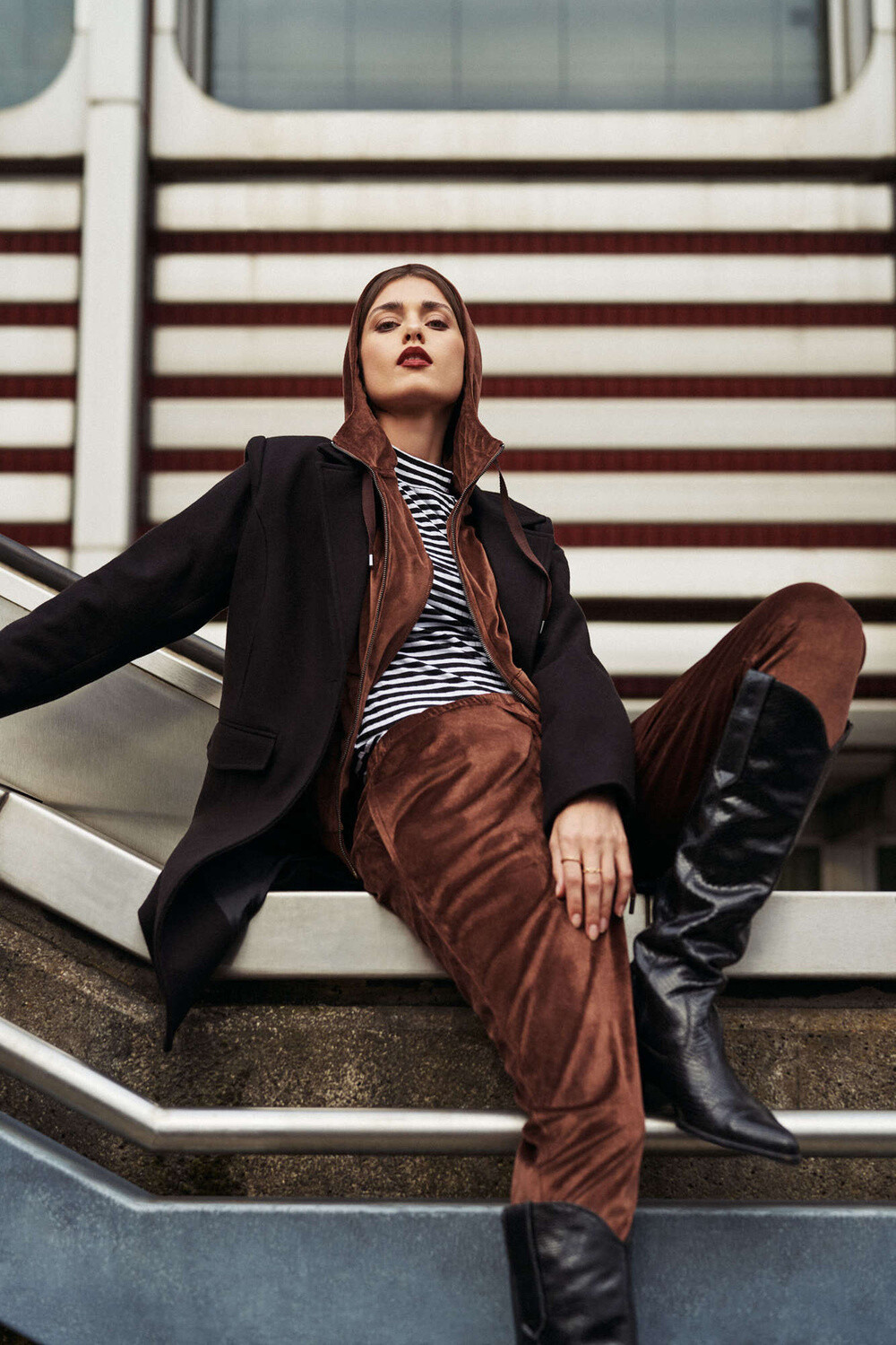 Marisse Z-Dr-3900 D.Brown Sweatpants