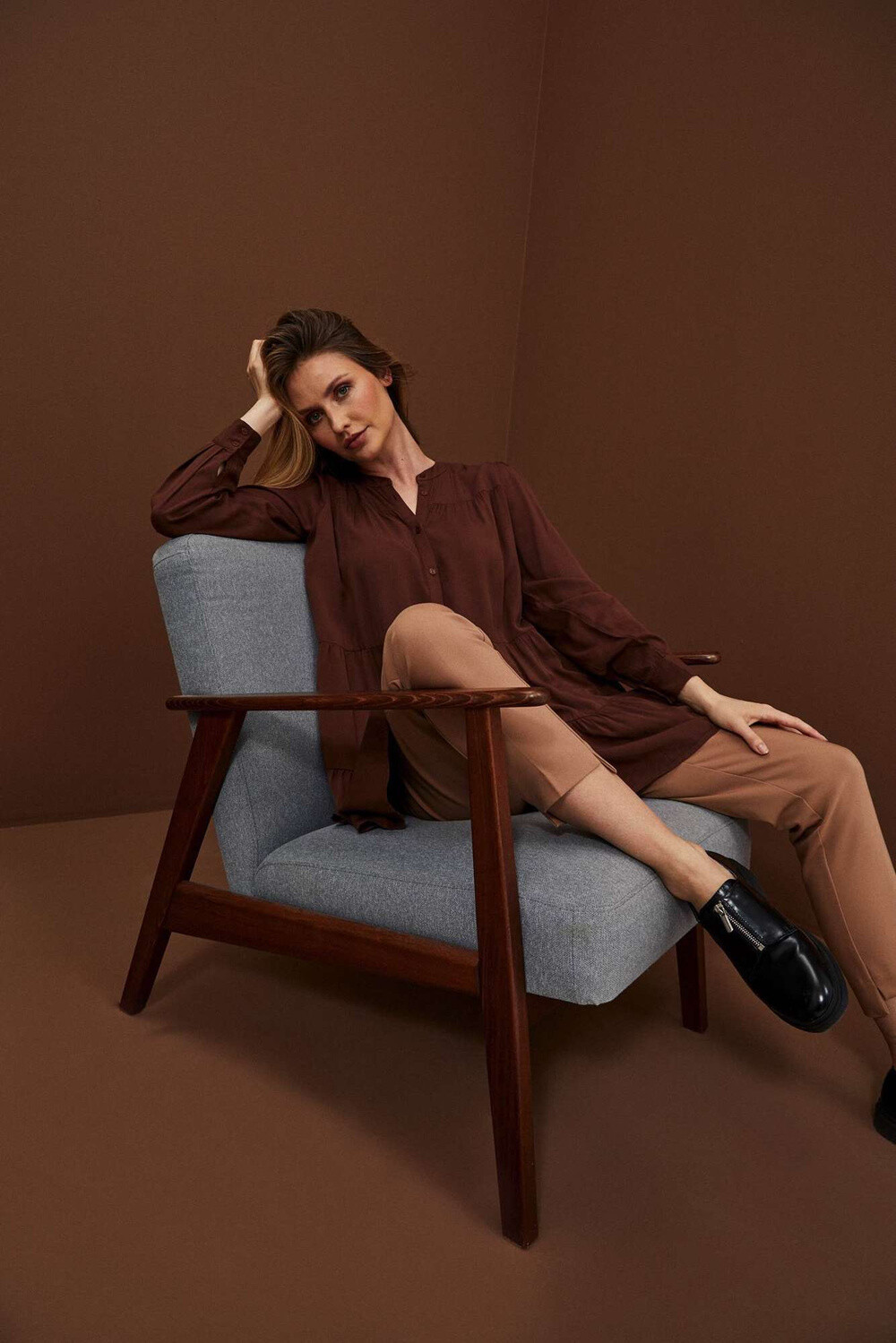 Marisse Shirt Z-Ko-3927 D.Brown