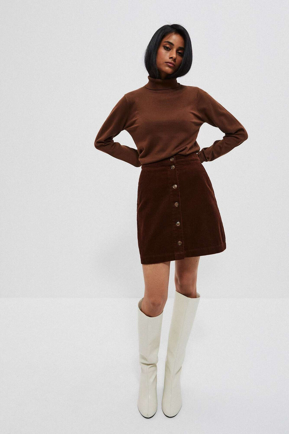 Marisse Skirt Z-Sc-3909 D.Brown