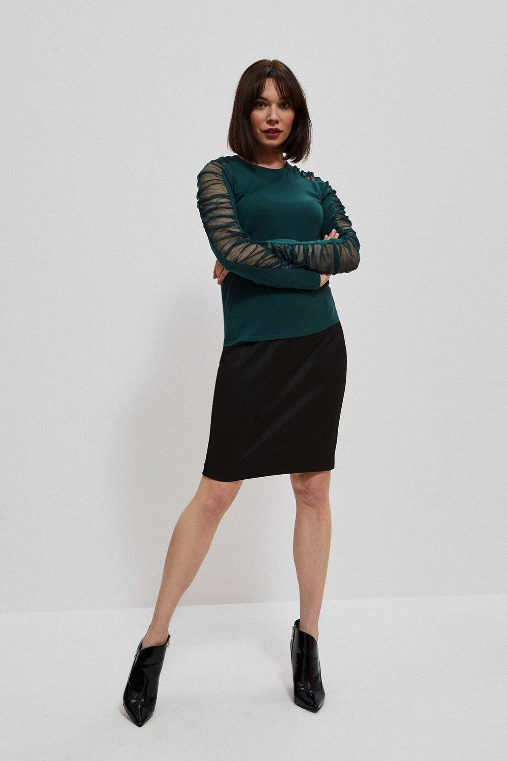 Marisse Blouse Z-Ts-3925 D.Green