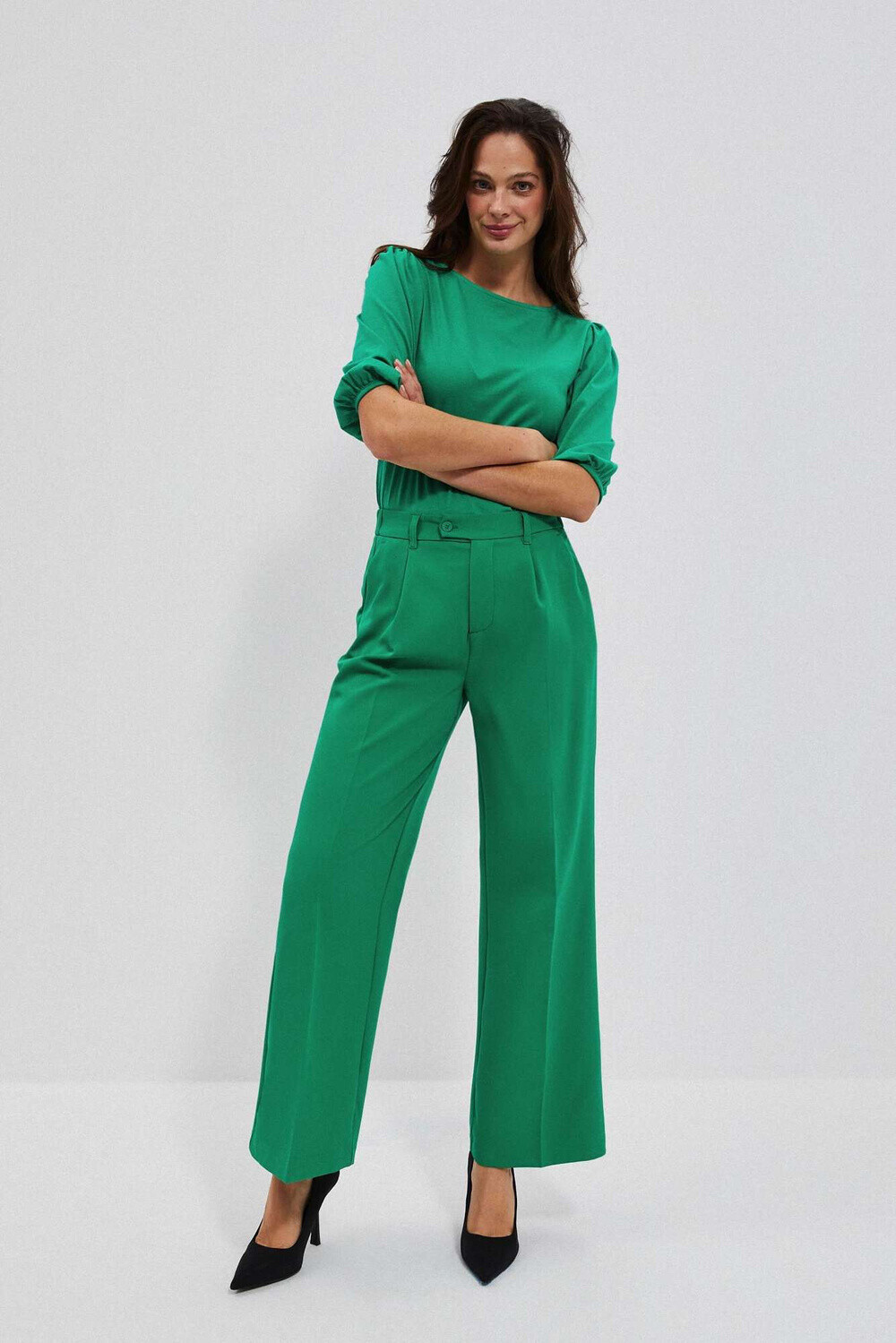 Marisse Women's Trousers L-Sp-4004 Green