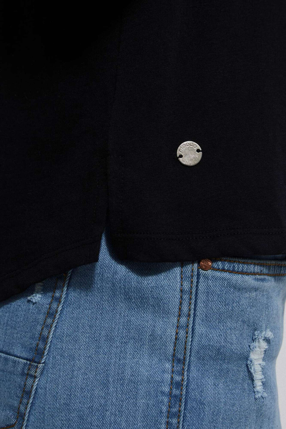 Marisse Women's T-Shirt L-Ts-4050 Black