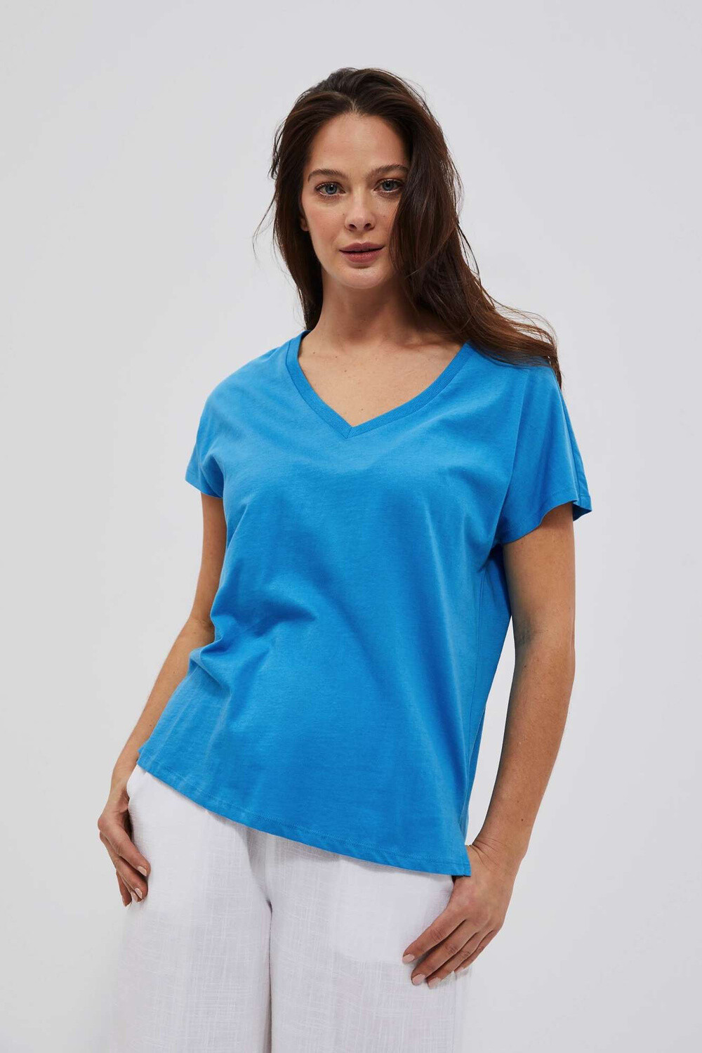 Marisse Women's T-Shirt L-Ts-4048 Fresh Blue