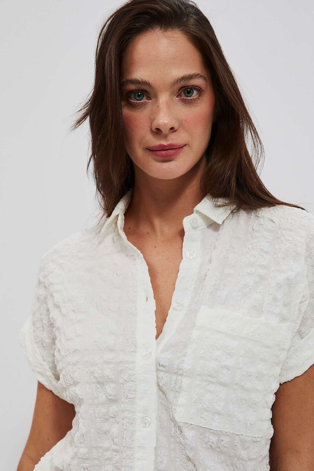 Marisse Women's Shirt L-Ko-4022 White