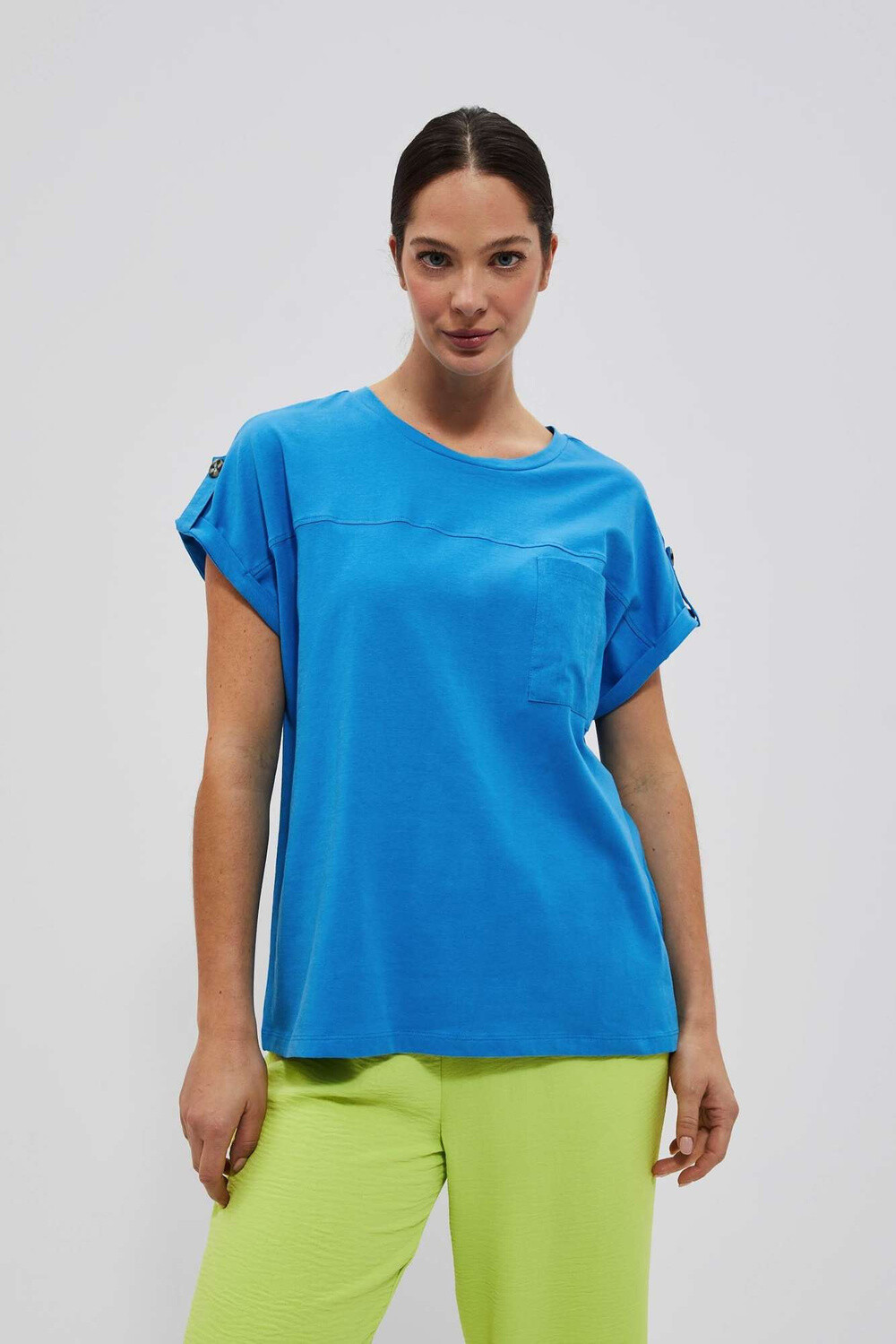 Marisse Women's T-Shirt L-Ts-4086 Fresh Blue
